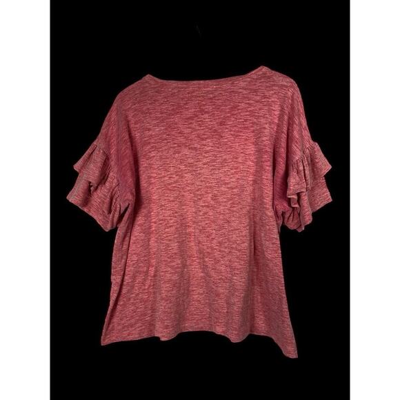 OU Shirt Womens Size XL Ruffle Sleeves Sooners State of Mind Game Day Oklahoma - Picture 7 of 8